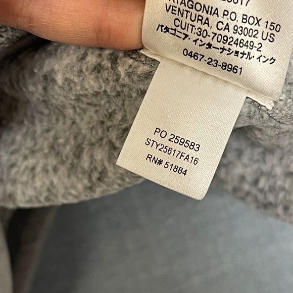 Patagonia Worn Wear Better Sweater Womens Medium Heather Gray Fleece Jersey Trim - Picture 11 of 16